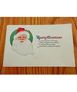 Vintage linen paper Christmas Kris Kringle postcard - $148.51 MXN