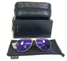 Oakley Sonnenbrille Bewertungen OO4079-39 Satin Gold Schildkröte Prisma Violett - £138.51 GBP