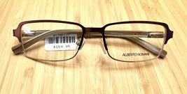 Alberto Romani Eyeglasses AR 5001 Brown/Gold 53-16 - £42.12 GBP