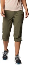 Womens 8 New NWT Columbia Stone Green Hike Capri Pants Pockets Long UPF ... - £77.44 GBP