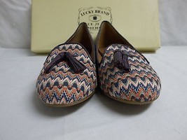 Lucky Brand Size 7.5 M Dolce Multi Color Zig Zag Flats Loafers New Women... - £61.97 GBP