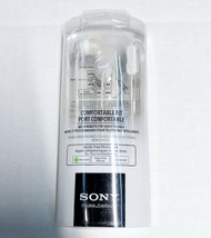 NEW Sony MDR-EX15APWZ White Fashion Earbuds In Ear Headphones Headset w/... - £7.48 GBP