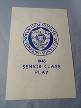 1946 Westfield NJ High School Senior Class Play Program Junior Miss - £10.14 GBP