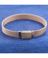 Rose Gold Reflexions Long Clasp Pavé Bracelet ONLY Fits Reflexions Charms - $46.57 CAD+