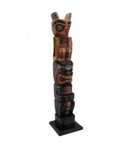 Scratch &amp; Dent 20 Inch Tall Northwest Coast Style Wooden Totem Pole - $34.64