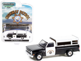 1987 Chevrolet C-10 Black and White CHP &quot;California Highway Patrol&quot; &quot;Hobby Exclu - £14.91 GBP