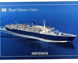 Royal Olympic Cruises Advertising Postcard ODYSSEUS  Greek Flag Ship - £9.47 GBP