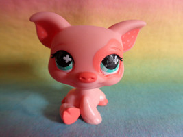 Littlest Pet Shop Pink Peach Patch Eye Pig #622 Mint Green Cross Eyes - as is - $1.96
