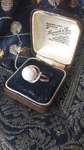 Anello vintage anni 90-90 con perle in oro laminato 14 ct misura UK P US... - $74.49