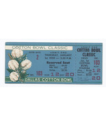 1959 Cotton Bowl Game Full Unused Ticket Air Force Texas Christian - €342,20 EUR