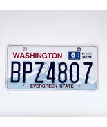 2020 United States Washington Evergreen Passenger License Plate BPZ4807 - $20.35 CAD