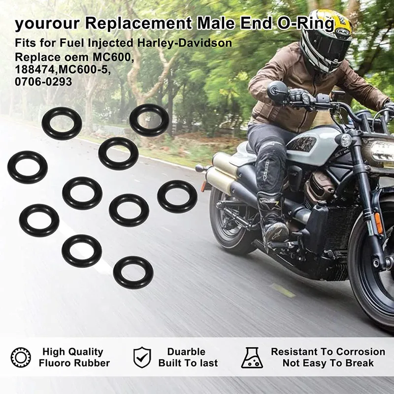 Universal Fuel Line Replacement O-Rings for Fuel Injected Harley-Davidson - £22.28 GBP