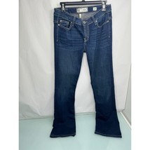 BKE Payton Women&#39;s Denim Jeans Boot Cut Buckle Rhinestones 28R Stretch (... - $24.72