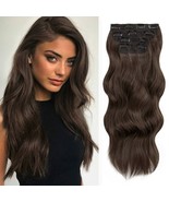 Long Wavy Clip in Hair Extensions for Women 4PCS 20&quot; Long Clip in Synthe... - €34,39 EUR