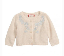 NWT Ruby &amp; Bloom Toddler Sparkle Cardigan Beige Size 18M - £6.21 GBP