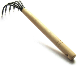 Garden Claw Hand Rake Cultivator Gardening Tool Instrument Handheld Wooden 15&quot; - £23.07 GBP