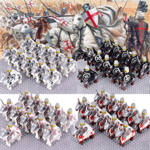 Crusaders Mounted Teutonic Knights Hospitaller Knights Templar 22pcs Min... - £27.02 GBP