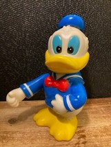 Vintage Walt Disney Donald Duck Thumbs Up Piggy Bank Toy Hard Rubber - £4.70 GBP