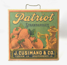 Target Brand Vintage Fruit Wooden Crate Label Hanging Art Decor - £30.99 GBP