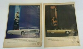 Lotto 2 Cadillac Vintage Auto Campagna Pubblicitaria 1960s Era - $33.11