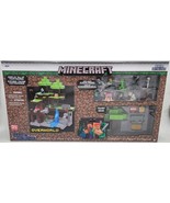 Minecraft Action Figure Set Nano Scene 41 Pieces with 10 Figures FAST SHIP - £38.85 GBP