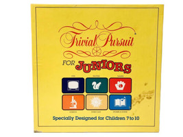 Trivial Pursuit For Juniors 1990 Complete Board Game For Children Ages 7 Thru 10 - £18.34 GBP