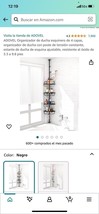 Corner Shower Caddy Tension Pole: Rust Proof 4Tier Shampoo Storage Organ... - £14.43 GBP
