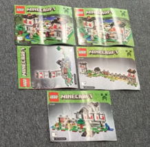 Lego Minecraft #21127 The Fortress Instruction Manuals ONLY lot 1- 5 - £7.85 GBP