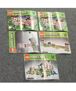 Lego Minecraft #21127 The Fortress Instruction Manuals ONLY lot 1- 5 - £7.98 GBP