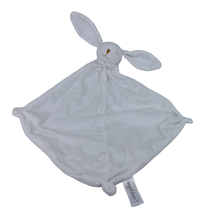 Angel Dear White Sleeping Bunny Rabbit Security Blanket Lovey 13&quot; x 13&quot; - £14.22 GBP