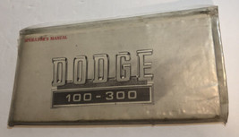1980’s DODGE 100-300 OPERATORS OWNERS MANUAL IN SLEEVE - $16.79