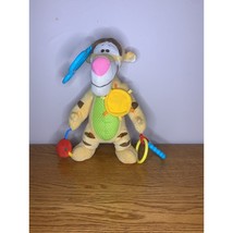 Tigger Rattle Plush Disney Winnie Pooh Stuffed Animal crib rings squeak ... - $14.25