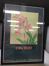 Vintage 1982 art poster by Shodo Kawarazaki Sausalito Orchid Portal Gallery - £35.56 GBP