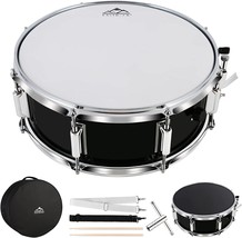 Eastrock Snare Drum 14X5.5Inch For Students,Beginners With Gig Bag,, Black - £58.18 GBP