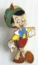 WDW Disney Pinocchio Puppet Walking Yellow Hat Pin &amp; Card Yr 2000 Drawer 2 - $9.99