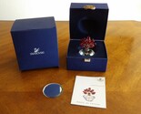 Swarovski Crystal Vase of Red Roses Bouquet Figurine 15th Anniversary 28... - $69.99