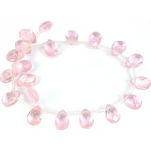 Teardrop Faceted Fire Polished Chinese Crystal Beads Pink 9mm 1 Strand - £5.20 GBP