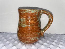 Green Ceramic Mug, Handmade Pottery Mug, 12 Ounce - £7.78 GBP