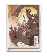 Horizon Zero Dawn Forbidden West Regalla Aloy Japanese Edo Style Giclee ... - $74.90