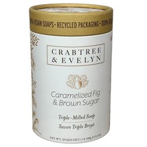 Crabtree &amp; Evelyn Carmalized Fig &amp; Brown Sugar Soap Vegan - £15.44 GBP