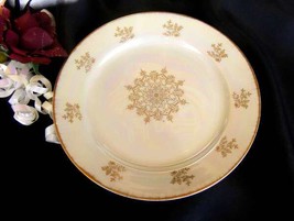 3937 Golden Snowflake Salad Plate-Made In Japan - $8.00