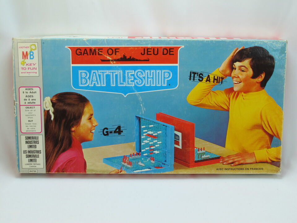 Battleship 1971 Board Game Milton Bradley 100% Complete Bilingual EUC @@ - $19.40