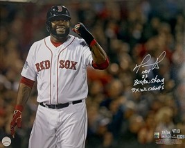 DAVID ORTIZ Autographed &quot;HOF 22, 3x WS Champs&quot; 16&quot; x 20&quot; Photo FANATICS ... - $995.00
