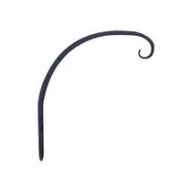 Green Thumb 89408GT Hanging Plant Hook, Curved, Black, 8-in. - Quantity 1 - $22.77