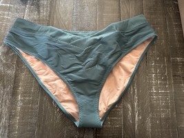J. CREW NWT Teal Ribbed V Cut Bikini Bottoms Size 2XL - $17.99