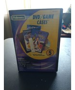 Fellowes DVD/Game Cases #83357 5 Pack. Holds 1 DVD/Game Cd + Booklet. - $10.76 CAD