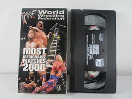 WWF : Most Memorable Matches Of 2000 (2000 VHS) WWE The Rock Triple H - £4.63 GBP