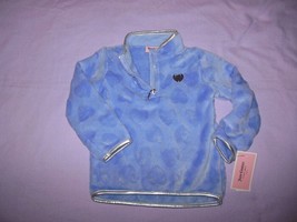 NWT Girls Juicy Couture Fleece Heart Pull Over Top 24M - £9.44 GBP