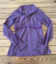 Lululemon Women’s 1/4 Zip Long sleeve Define Jacket size 8 Purple AN - £44.83 GBP