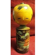 VINTAGE JAPANESE  WOODEN KOKESHI DOLL - NODDER - $52.25